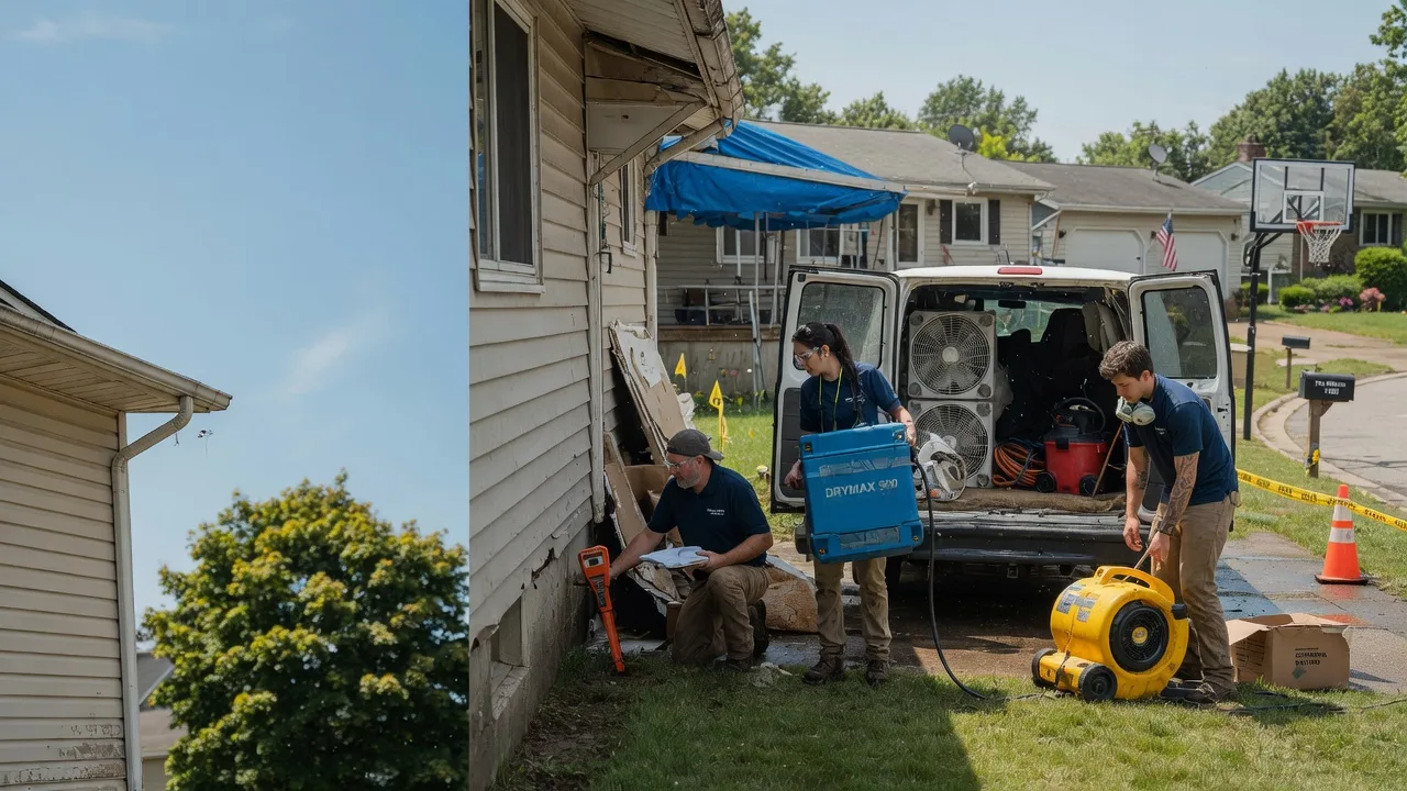 Ceiling Leak Cleanup in Michigantown, IN near me